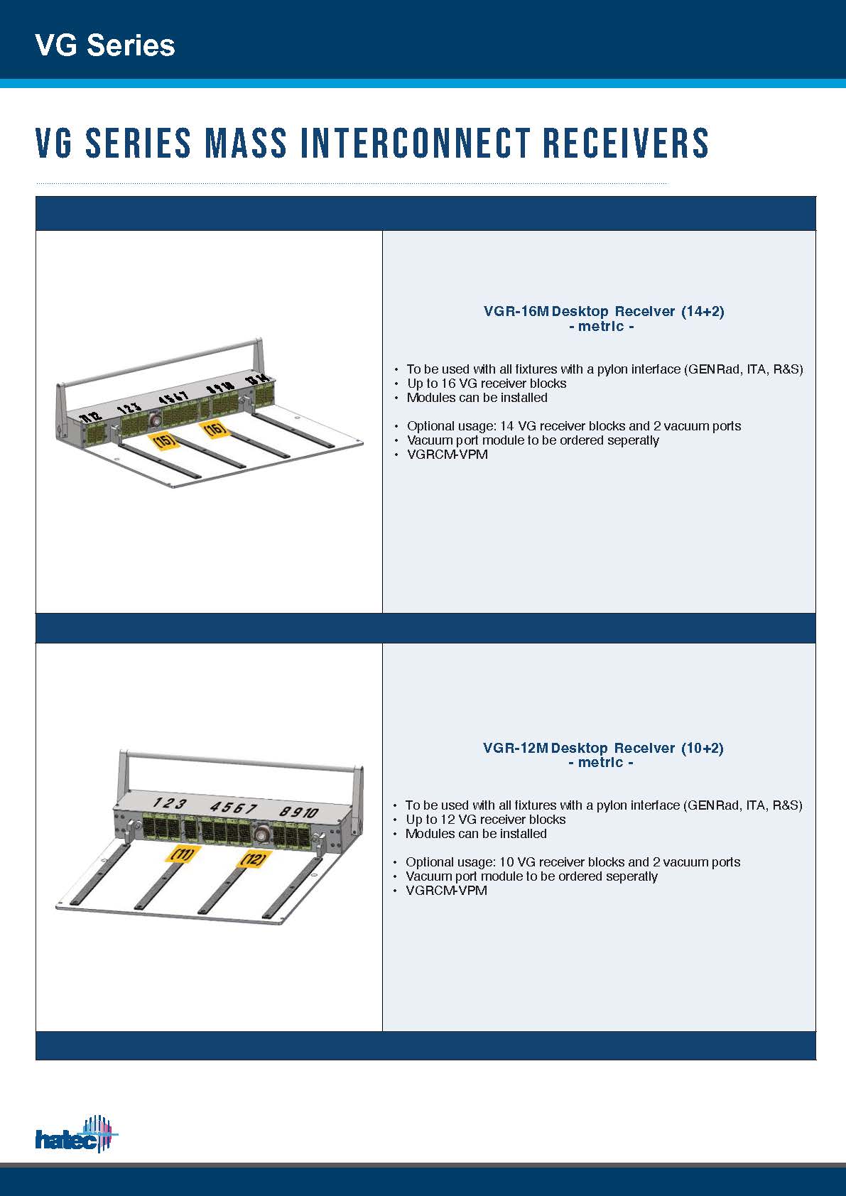 Hatec VG-Pylonkatalog 2026 metric